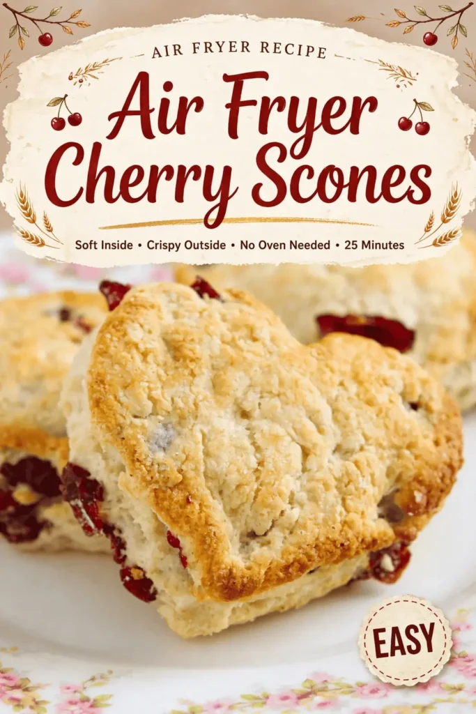 Air Fryer Cherry Scones