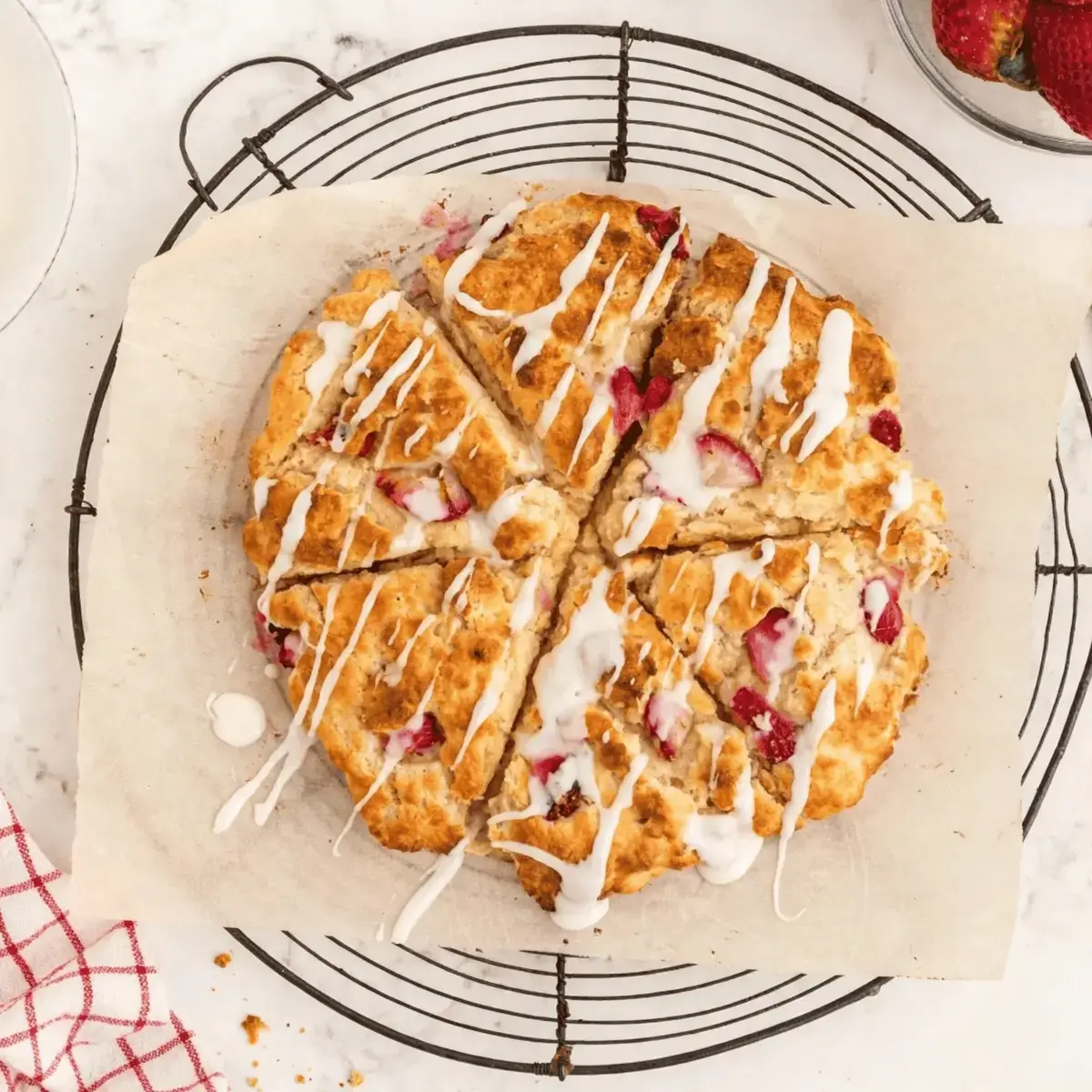 Air Fryer Cherry Scones, Storing, Freezing & Reheating