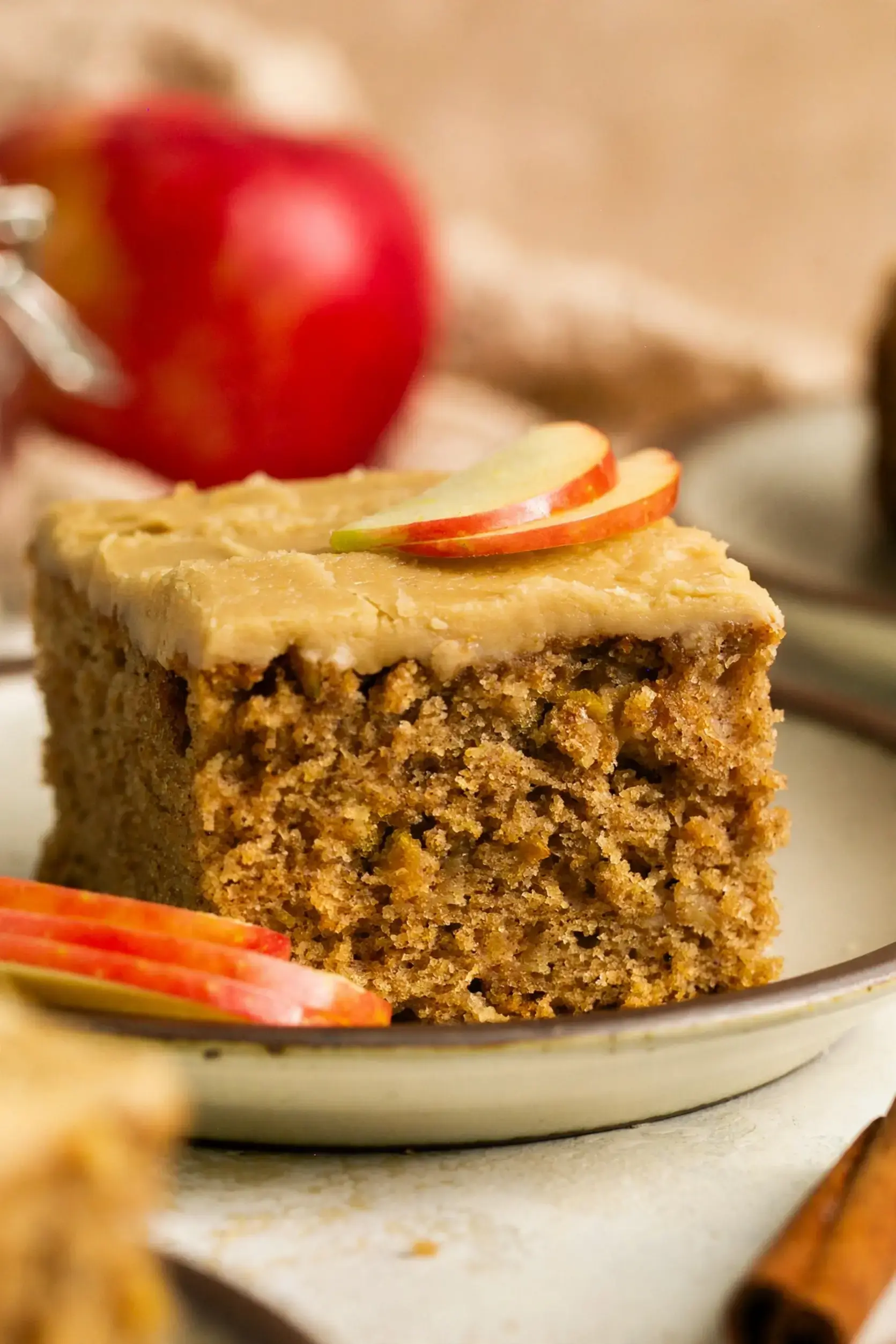 Apple Spice Cake With Brown Sugar Icing