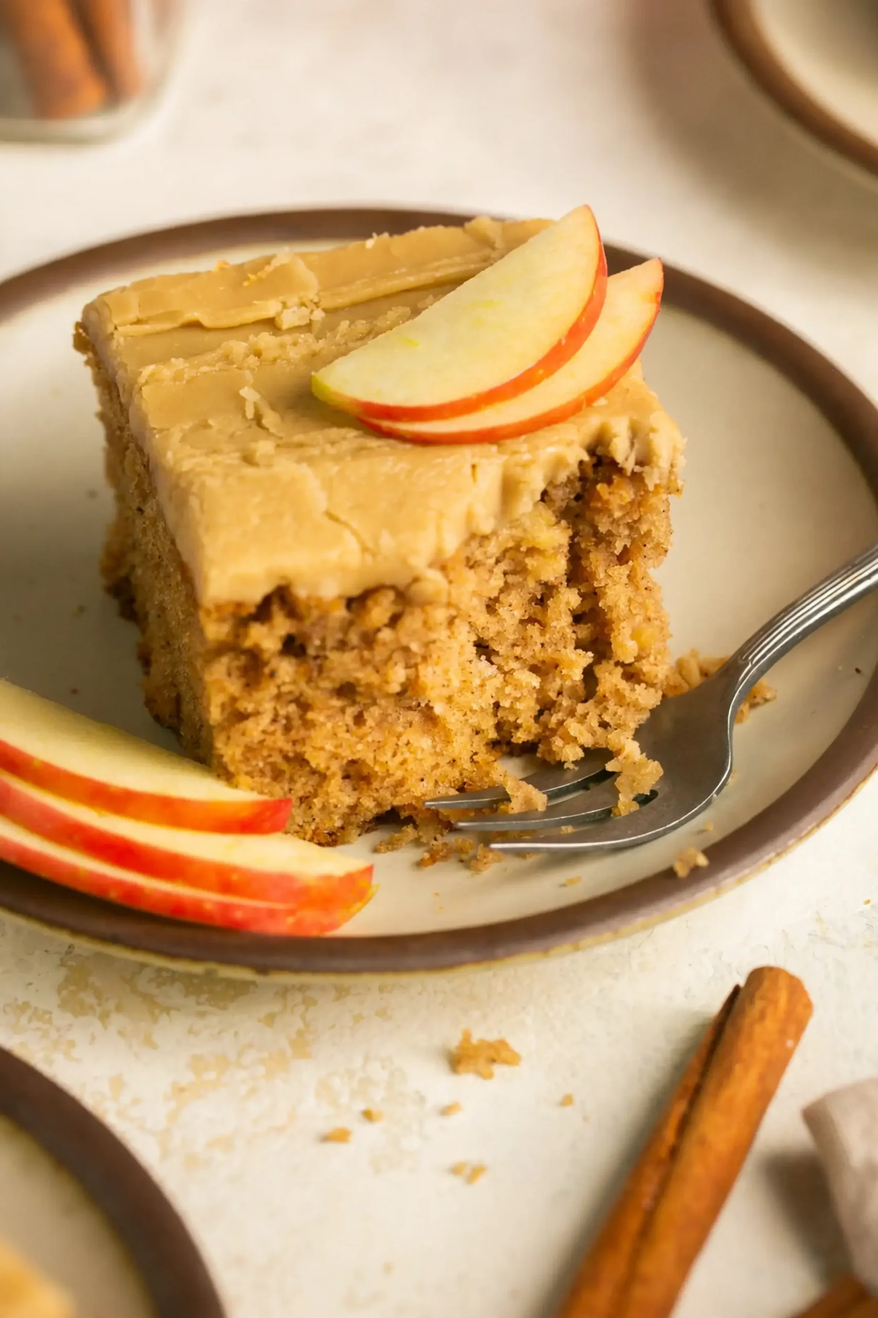 Apple Spice Cake With Brown Sugar Icing, Can't get enough Fall flavors
