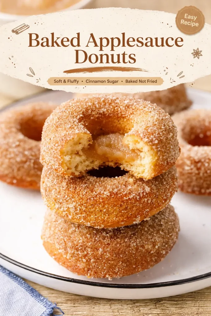 Baked Applesauce Donuts