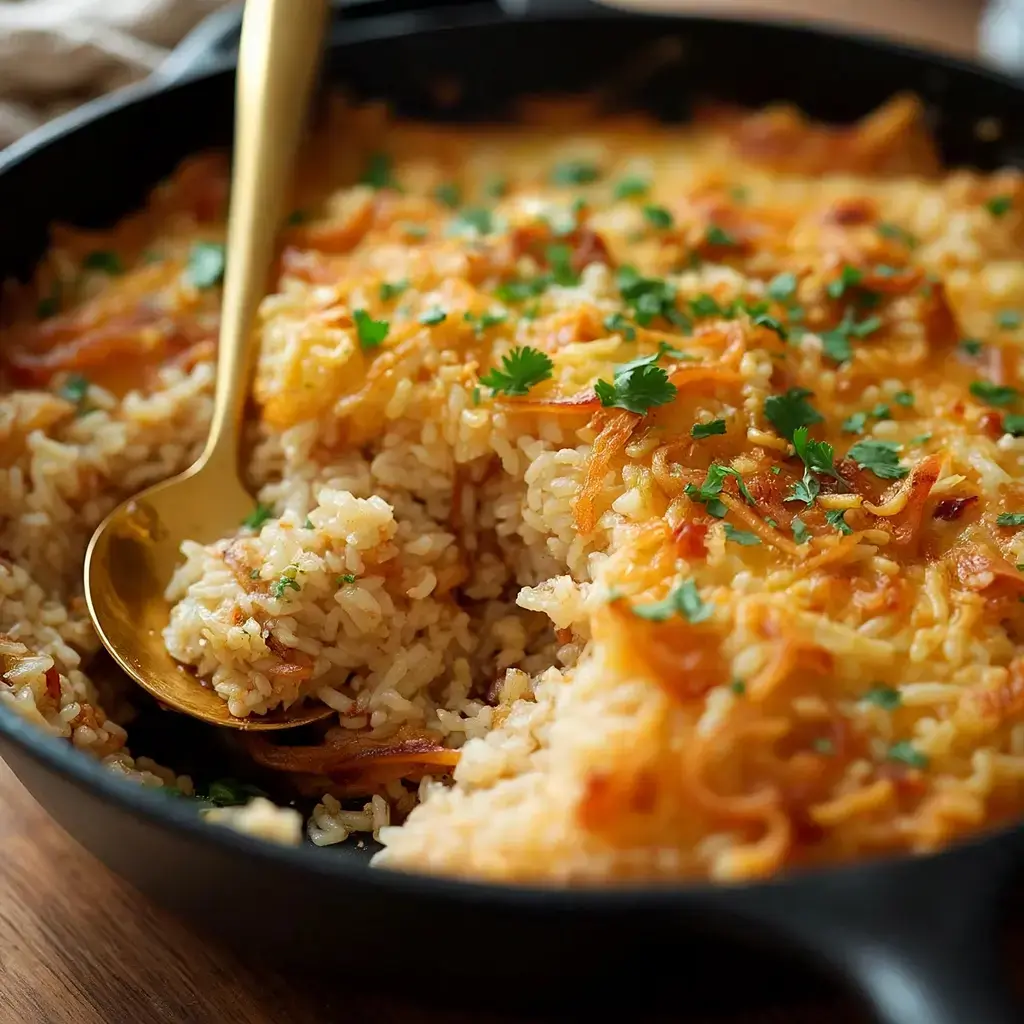 Baked French Onion Rice