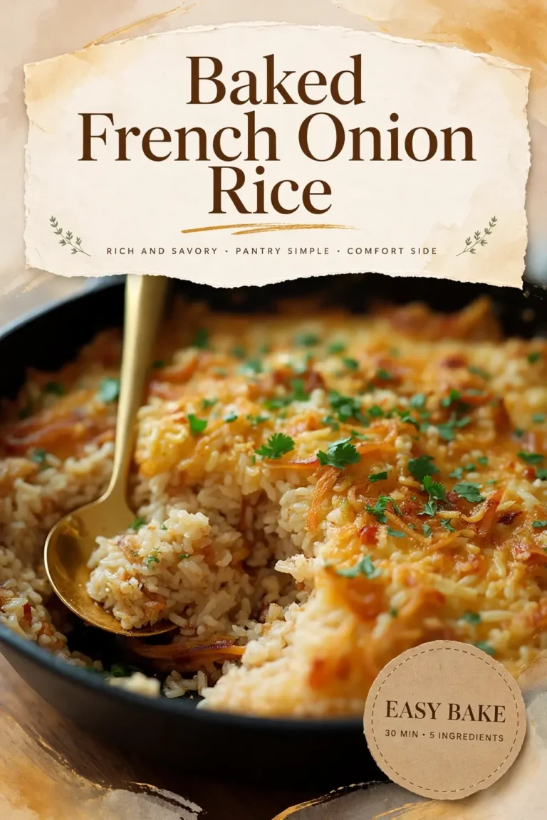 Baked French Onion Rice