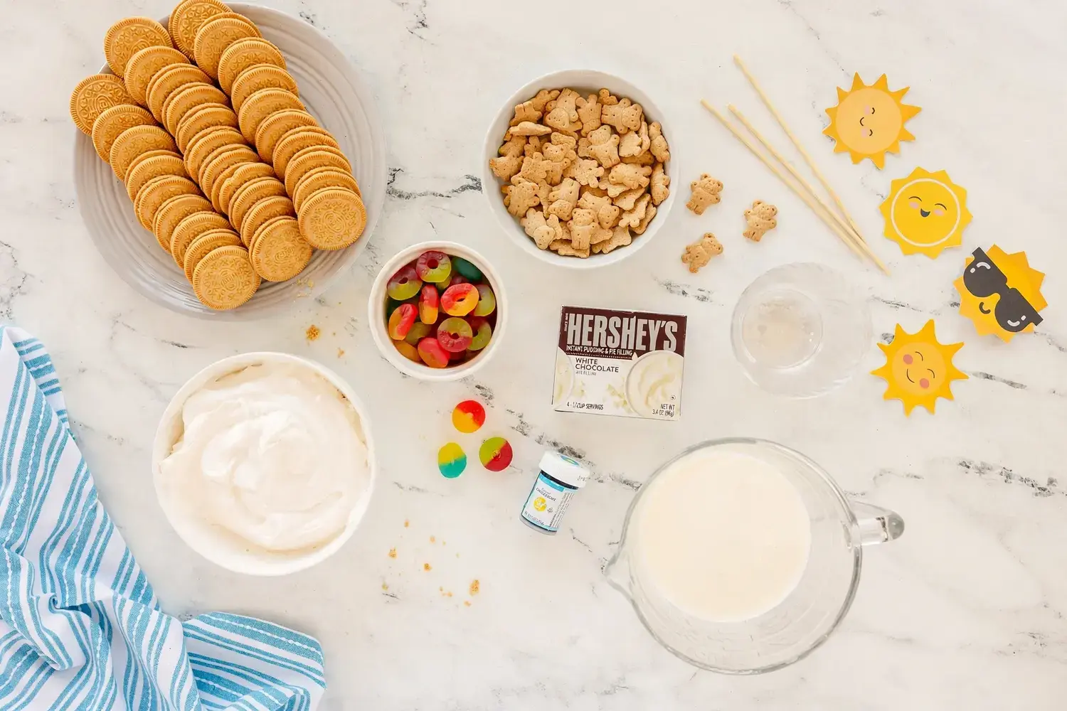 Beach Dirt Cups With Teddy Grahams: A Cute No Bake Summer Dessert for Kids Parties 11 Beach Dirt Cups With Teddy Grahams, Ingredients to Make Sand Pudding Cups