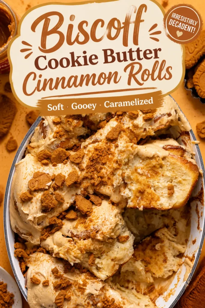 Biscoff Cookie Butter Cinnamon Rolls