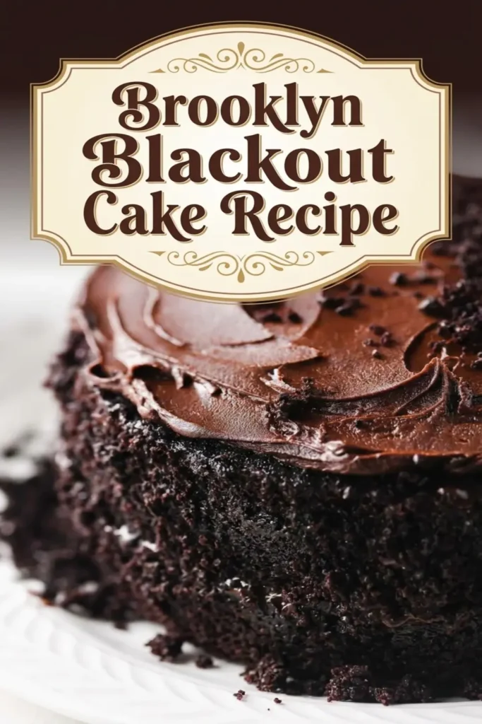 Brooklyn Blackout Cake Recipe