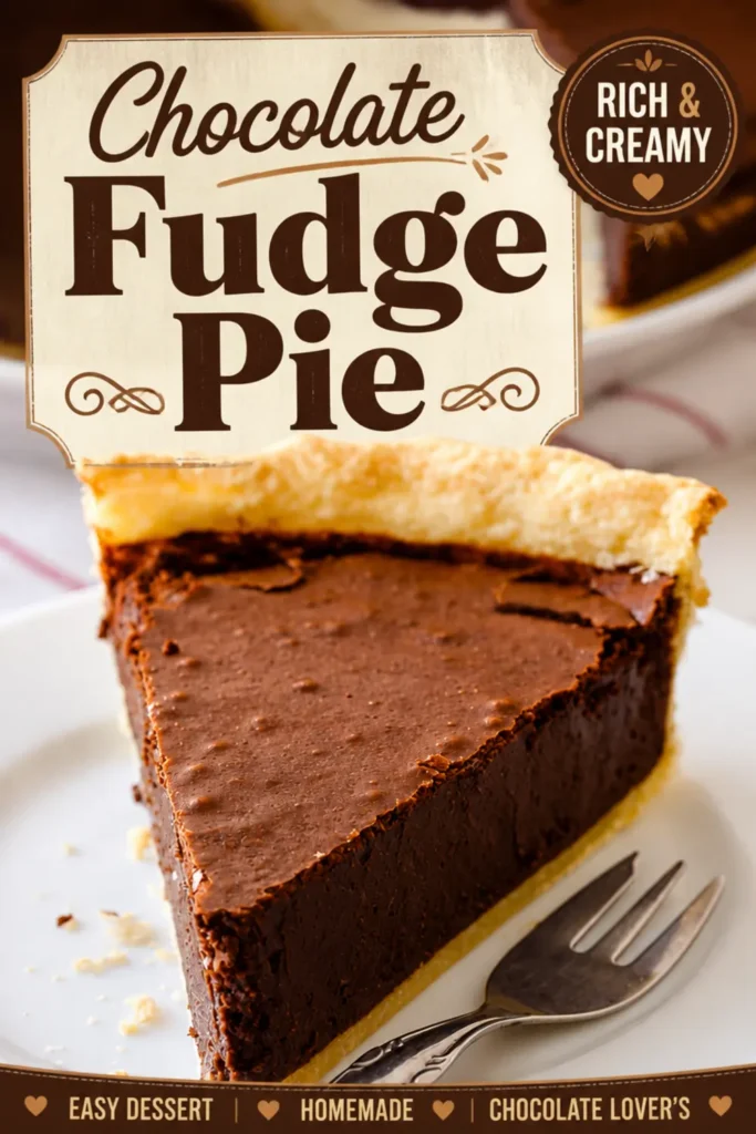 Chocolate Fudge Pie