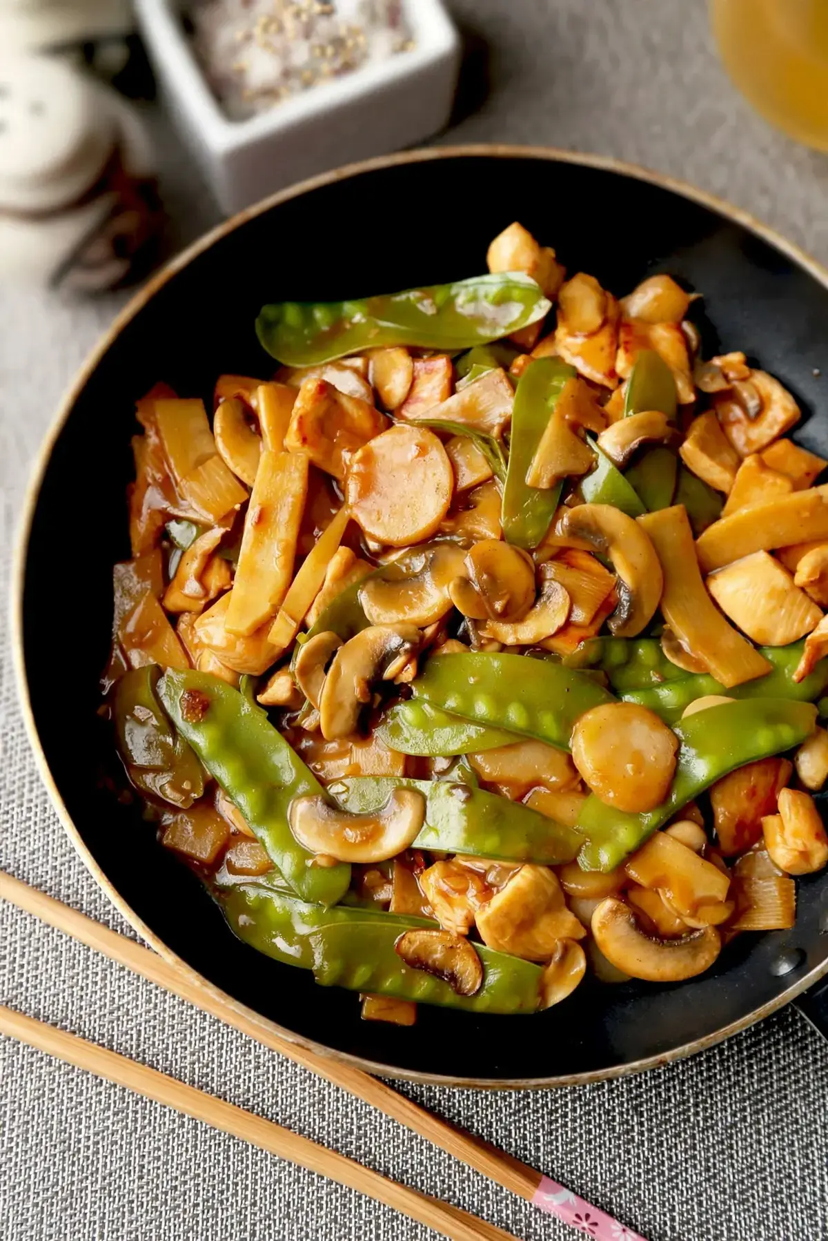 Classic Moo Goo Gai Pan: Tender Velveted Chicken and Crisp Vegetables in a Savory Sauce 7 Classic Moo Goo Gai Pan