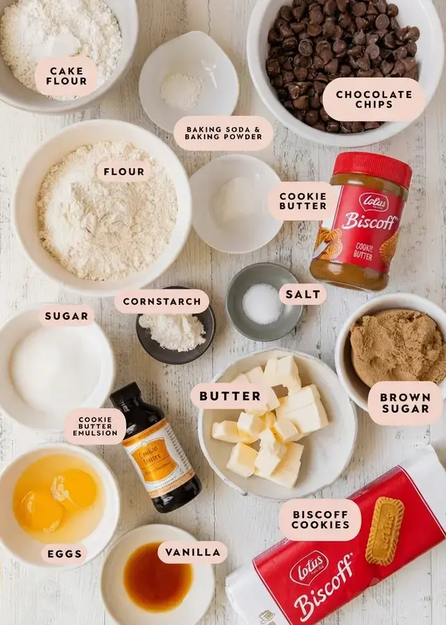 Cookie Butter Cookies Recipe: Soft Bakery-Style Biscoff Cookies 13 Cookie Butter Cookies, Ingredients you need