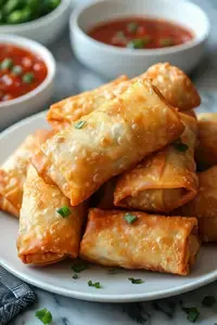Crab Rangoon Egg Rolls: Crispy Creamy Takeout Style Appetizer for Parties 8 Crab Rangoon Egg Rolls, Step-by-step instructions