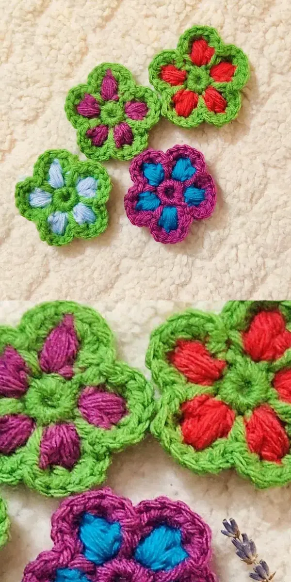 Crochet Puff Stitch Flowers: Pretty Ideas for Soft, Textured Blooms 2 Crochet Puff Stitch Flowers, 3. Easy Puff Stitch Flower
