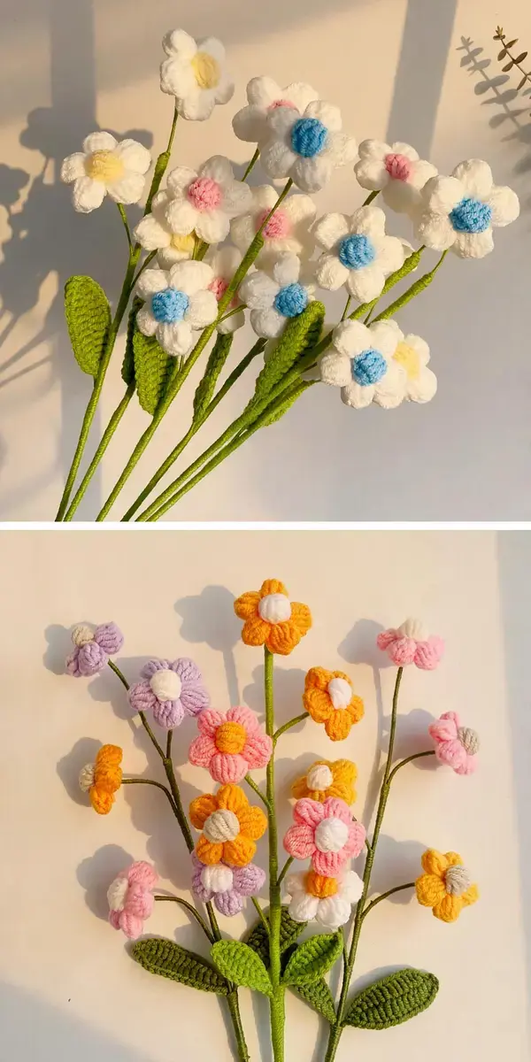 Crochet Puff Stitch Flowers: Pretty Ideas for Soft, Textured Blooms 4 Crochet Puff Stitch Flowers, 5. Puff Flower