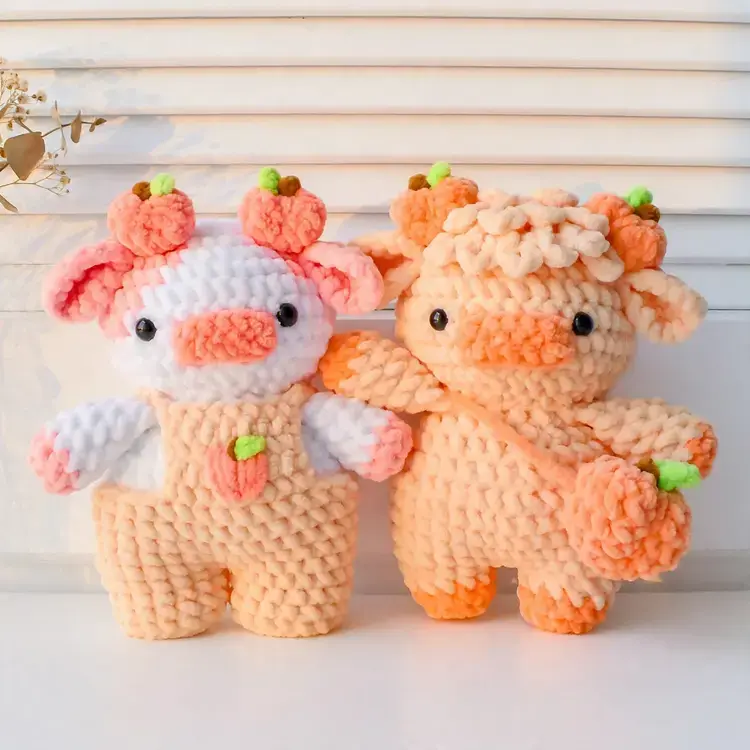 Cute Crochet Cow Patterns, 10-in-1 Fruit Cows