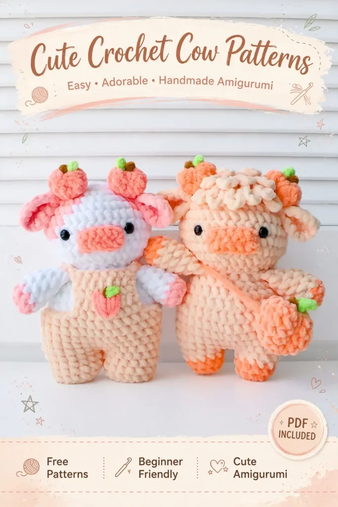 Cute Crochet Cow Patterns