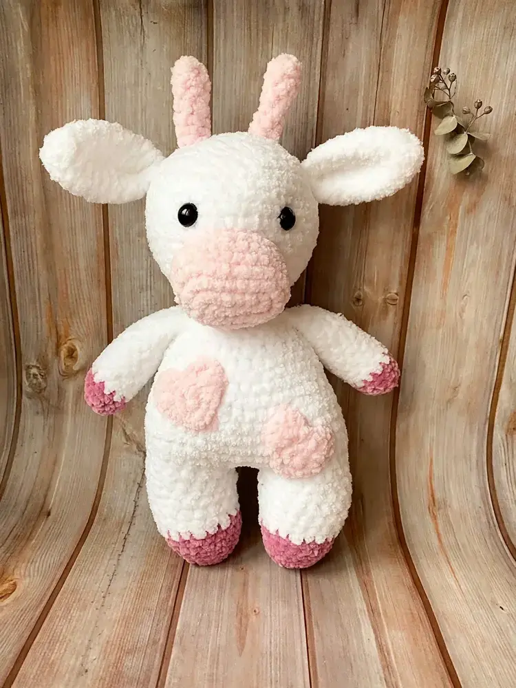Cute Crochet Cow Patterns, Plush Strawberry Cow