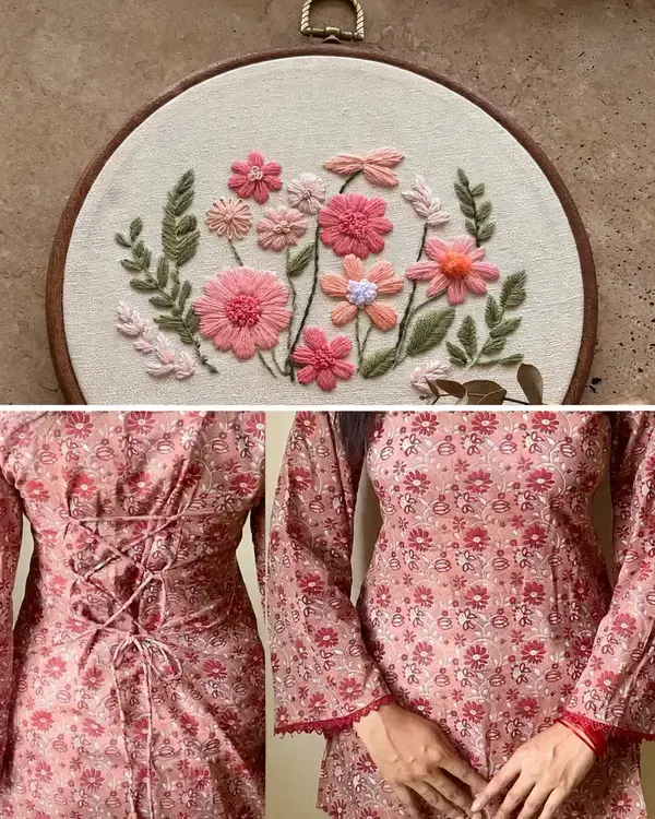 Dreamy 20 Name Embroidery Ideas for Hoops, Denim, and Thoughtful Gifts 8 Close up of name embroidery on denim