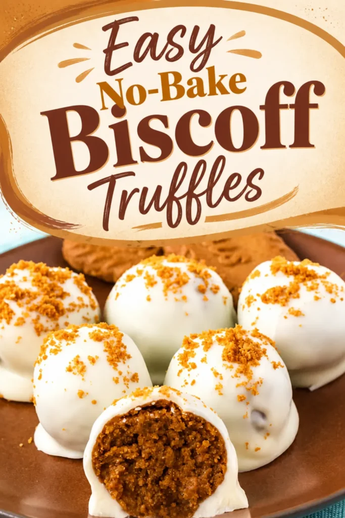 Easy No-Bake Biscoff Truffles