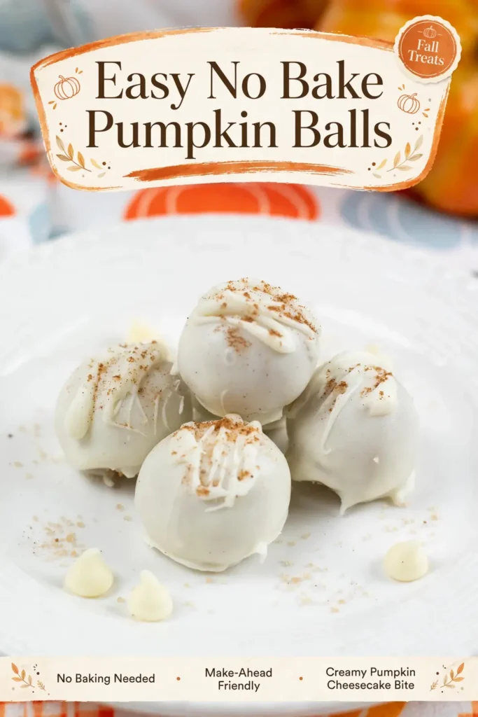 Easy No Bake Pumpkin Balls