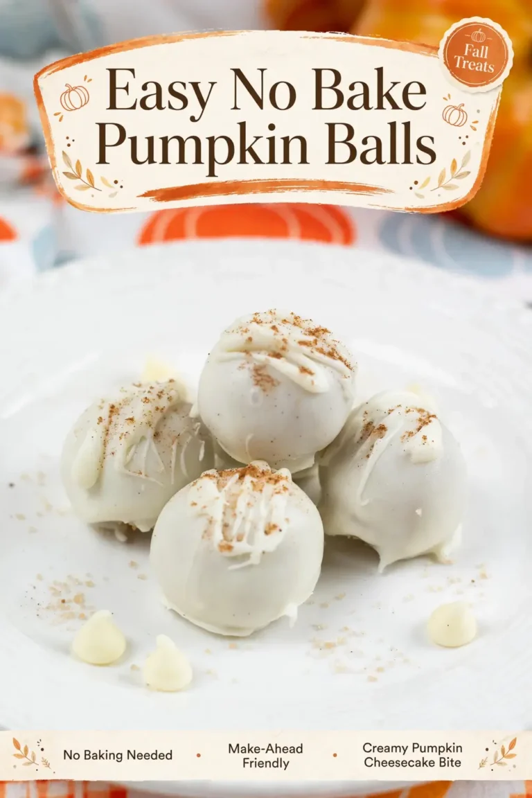 Easy No Bake Pumpkin Balls