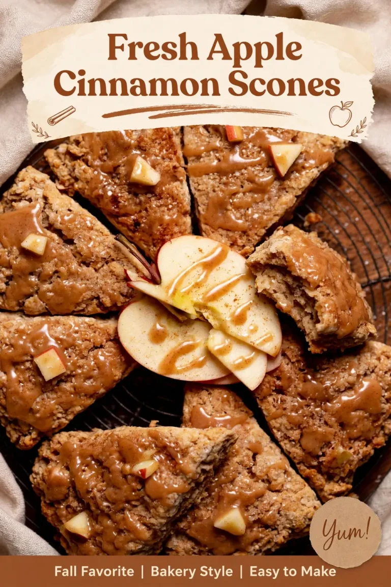Fresh Apple Cinnamon Scones