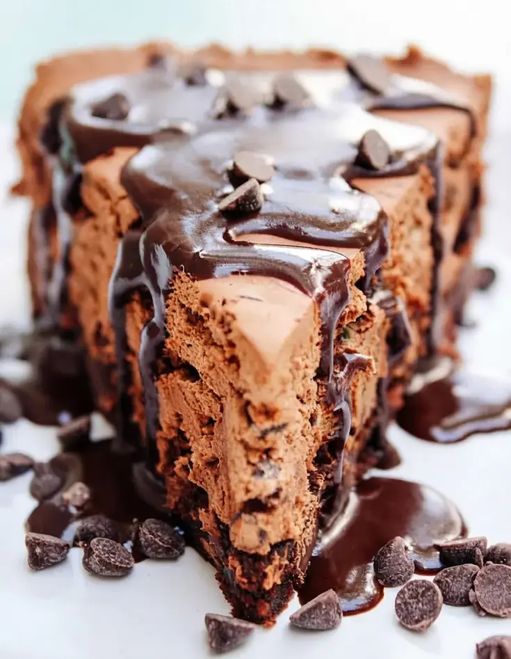 Fudge Brownie No-Bake Cheesecake: A Rich and Easy Layered Dessert 7 Fudge Brownie No-Bake Cheesecake, Fudge Brownie No Bake Cheesecake