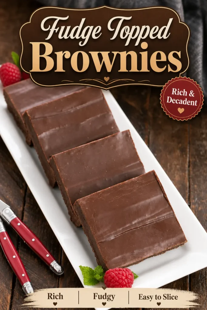 Fudge Topped Brownies