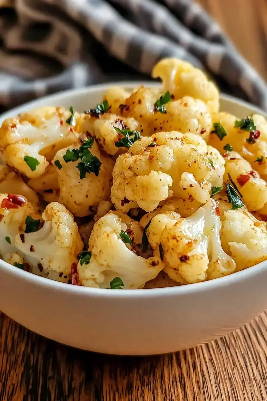 Garlic Butter Roasted Cauliflower