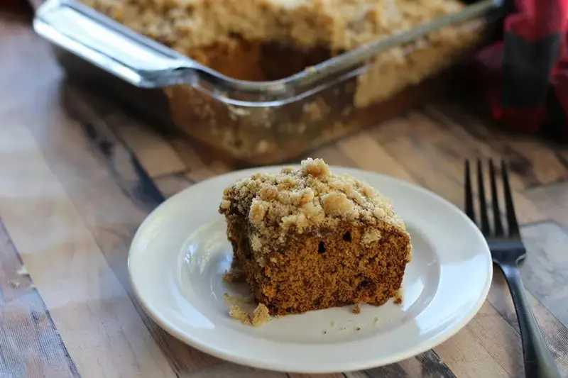 Gingerbread Coffee Cake With Crumble Topping