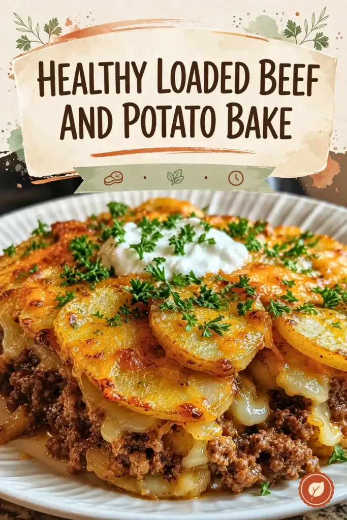 Healthy Loaded Beef And Potato Bake