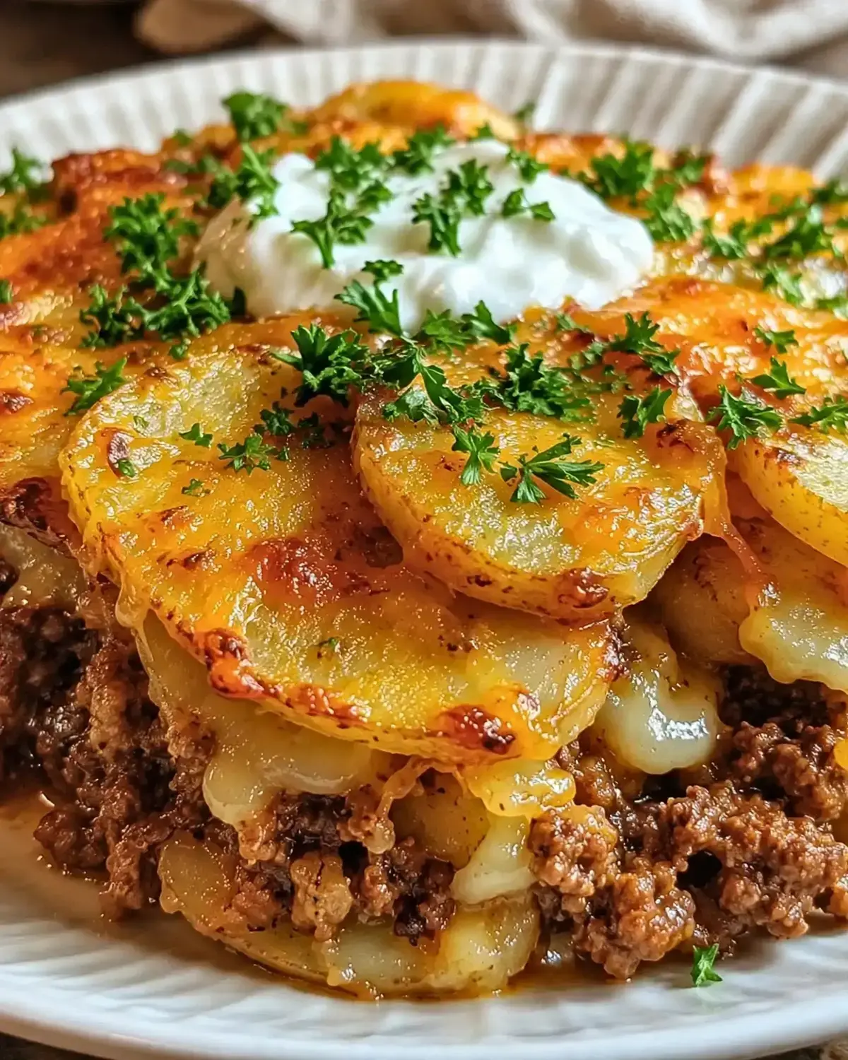 Healthy Loaded Beef and Potato Bake: A Lighter Weeknight Casserole the Whole Family Loves 9 Healthy Loaded Beef And Potato Bake, Step 9: Rest and Serve