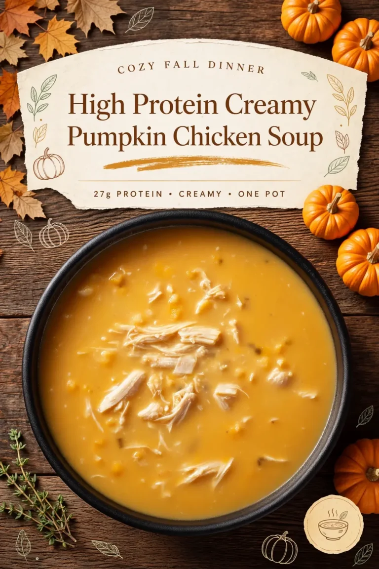 High Protein Creamy Pumpkin Chicken Soup: A Cozy 45 Minute Fall Dinner Without Heavy Cream 8 High Protein Creamy Pumpkin Chicken Soup