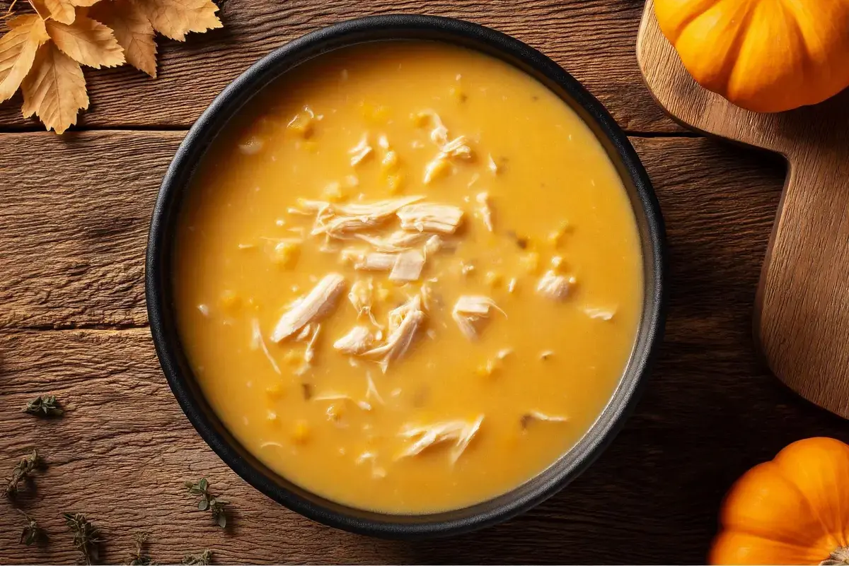 High Protein Creamy Pumpkin Chicken Soup: A Cozy 45 Minute Fall Dinner Without Heavy Cream 6 High Protein Creamy Pumpkin Chicken Soup, Uses Cooked Chicken