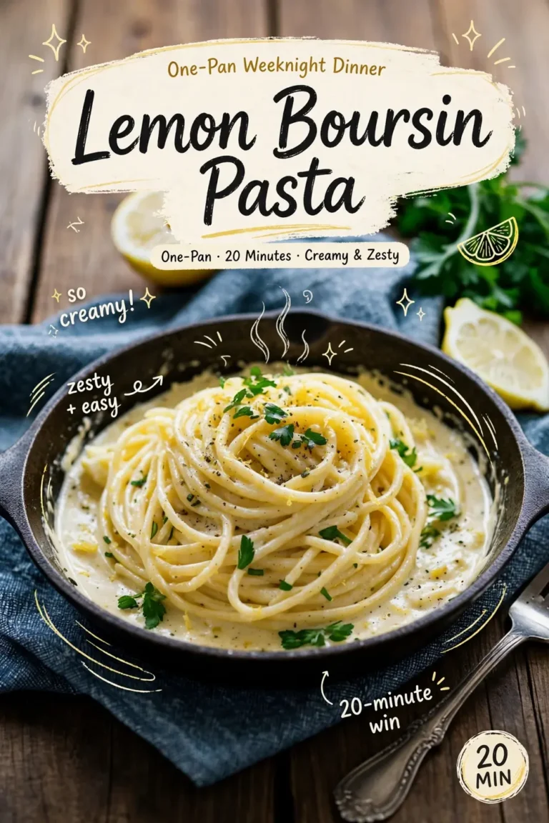 Lemon Boursin Pasta