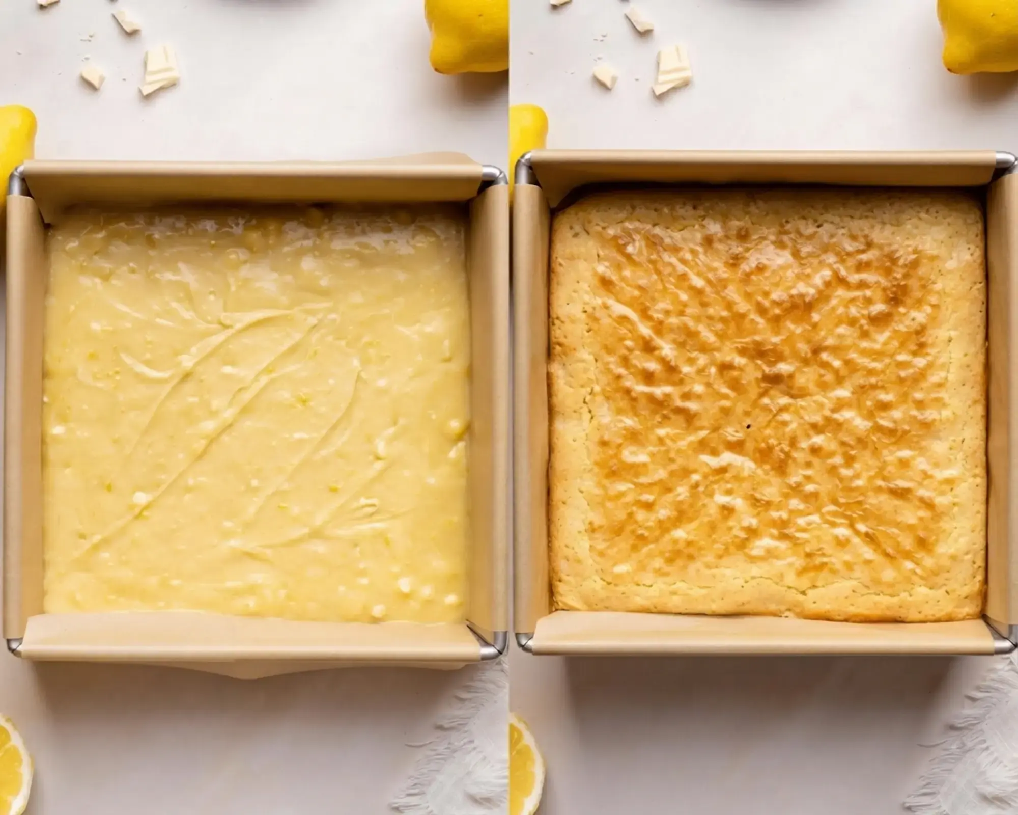 Lemon Brownies, Combine ingredients