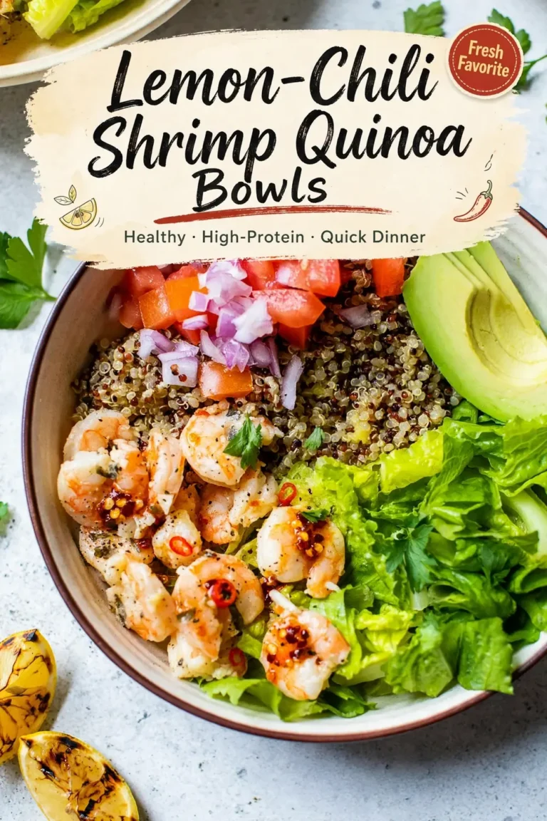 Lemon-Chili Shrimp Quinoa Bowls