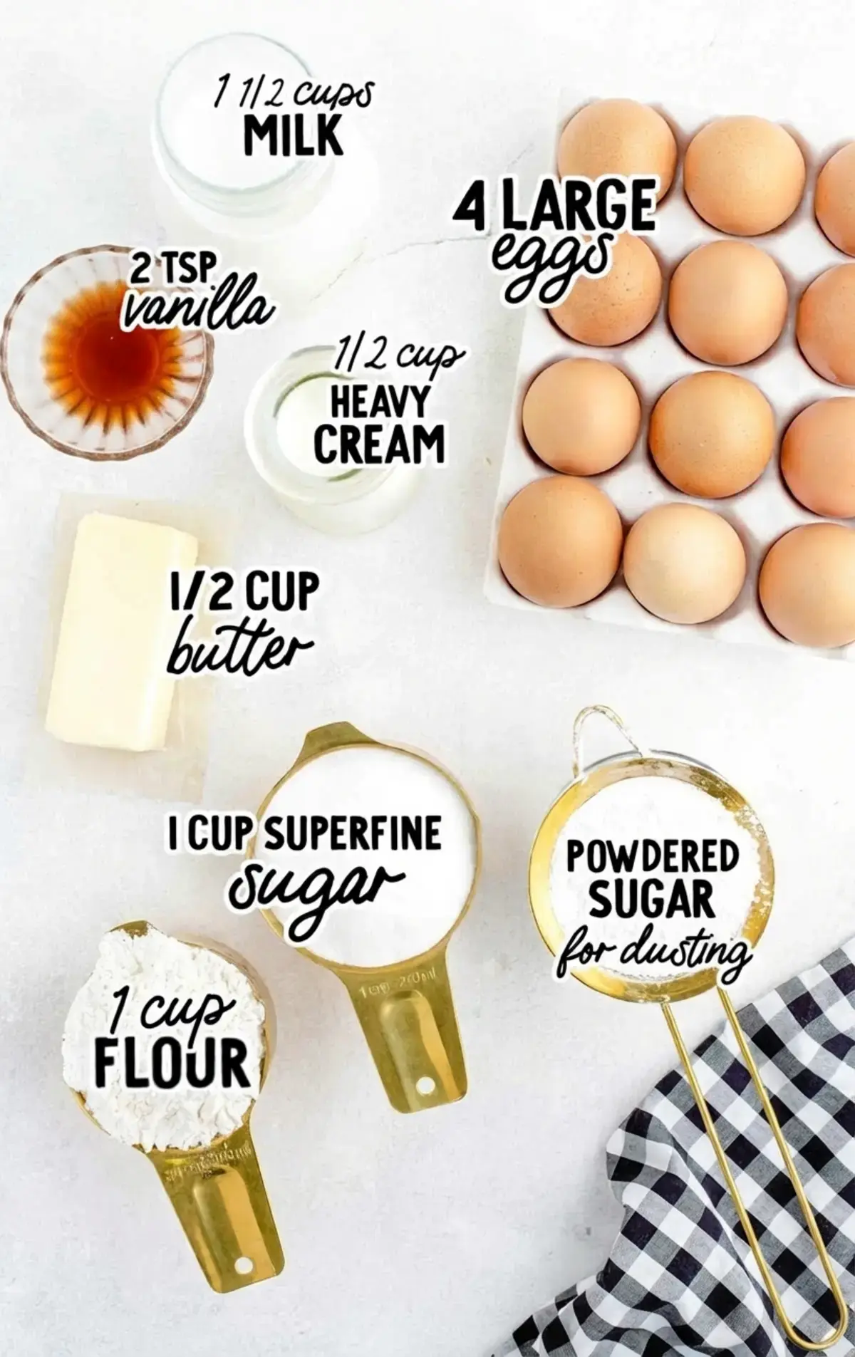 Magic Custard Cake, Magic Custard Cake Ingredients