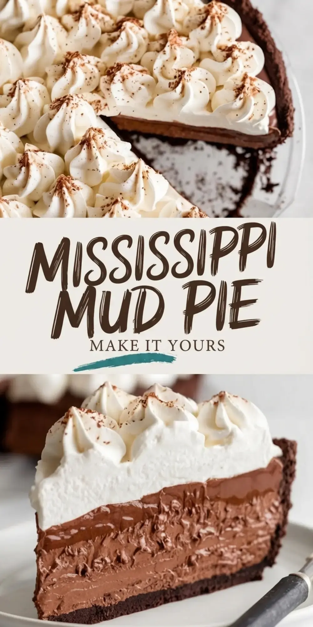 Mississippi Mud Pie: A Classic Southern Chocolate Dessert with Creamy Filling 13 Mississippi Mud Pie, Finish Strong With Whipped Cream