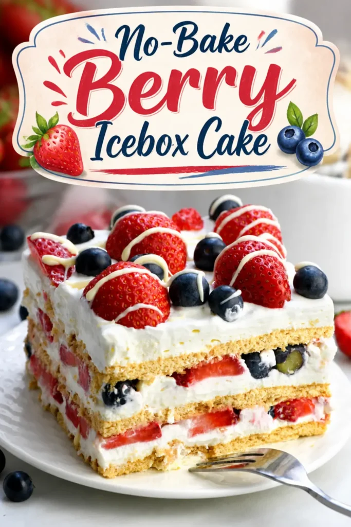 No-Bake Berry Icebox Cake