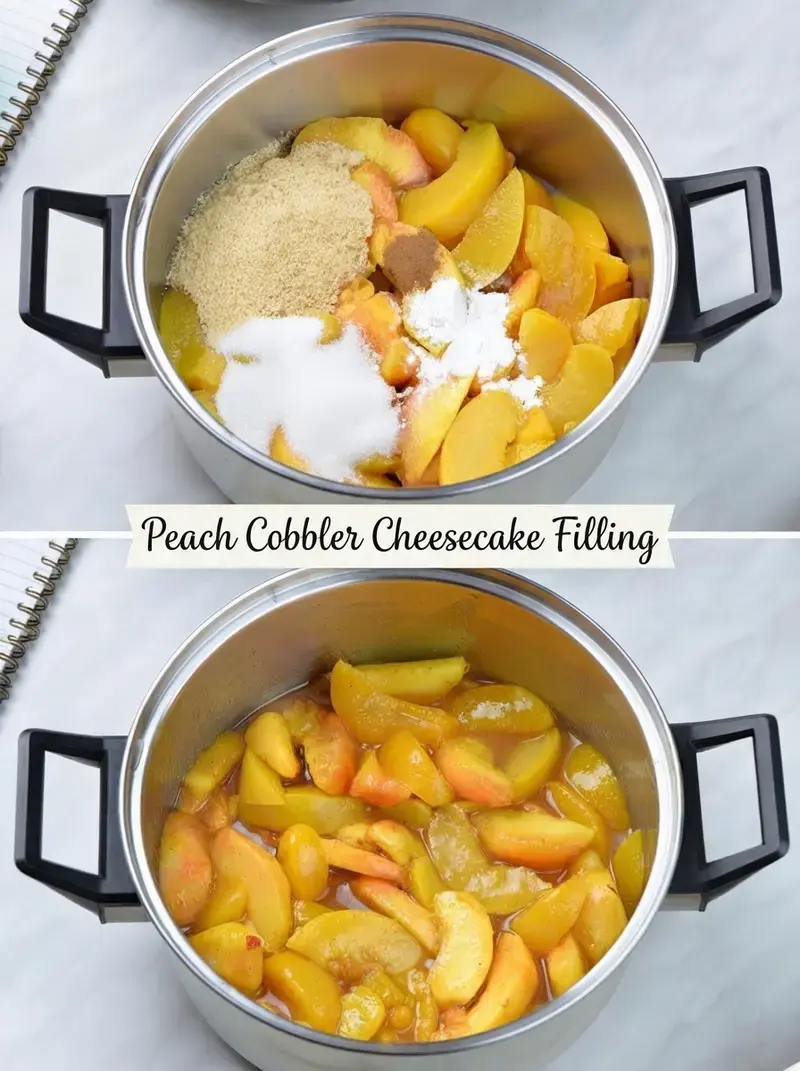Peach Cobbler Cheesecake, How to Make Peach Cheesecake