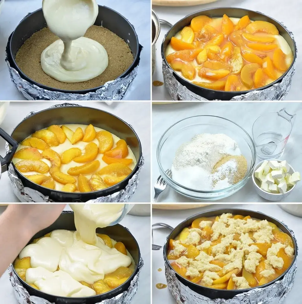 Peach Cobbler Cheesecake, How to Make Peach Cheesecake