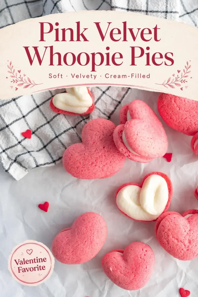 Pink Velvet Whoopie Pies