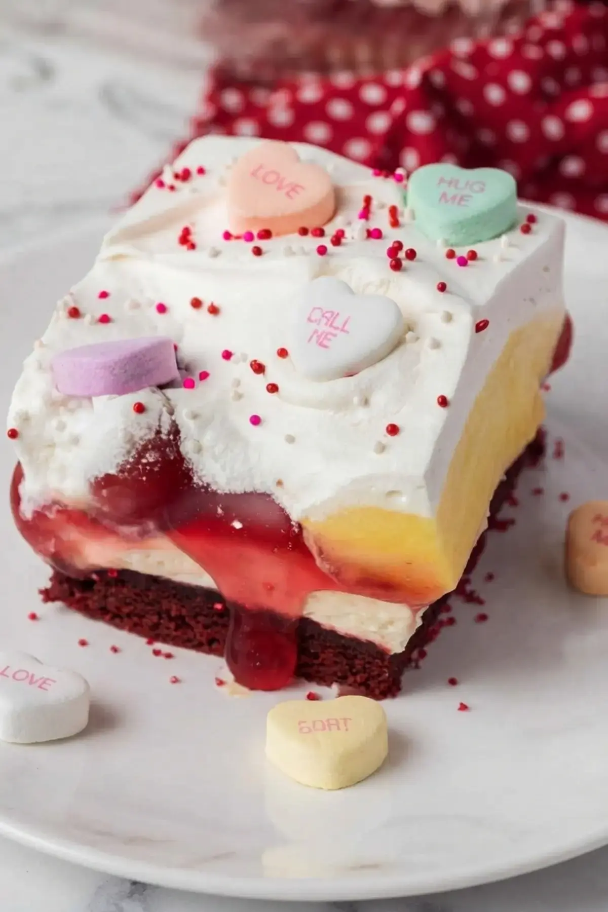 Red Velvet Cherry Dream Bars: A Festive No-Bake Layered Dessert 12 Red Velvet Cherry Dream Bars, Save this red velvet cherry dream bar recipe to your favorite pinterest board
