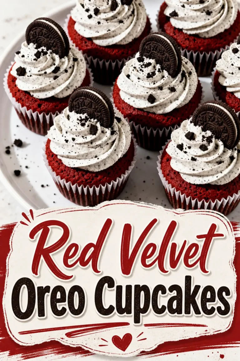 Red Velvet Oreo Cupcakes