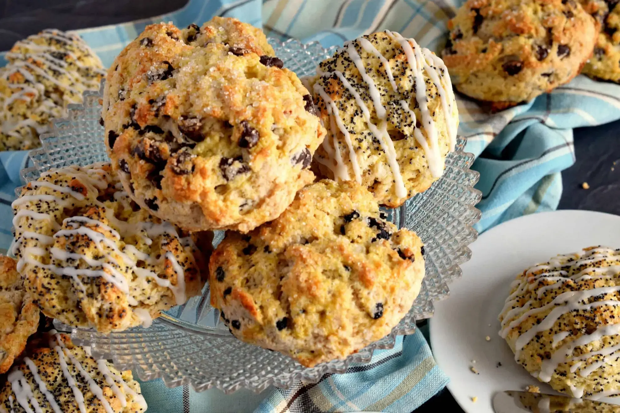 Sour Cream Scones: Tender Fluffy Scones for Easy Brunches 15 Sour Cream Scones, Serving the Scones (3 of 3)