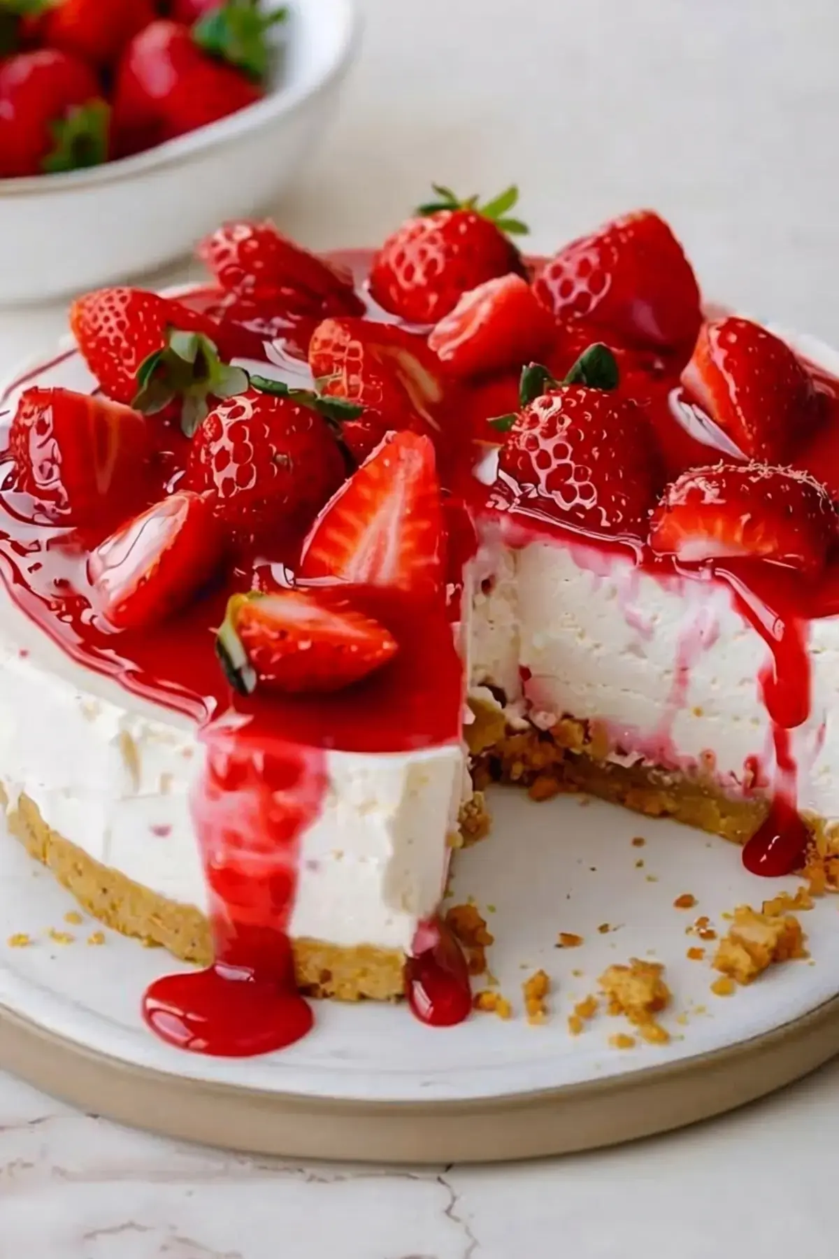 Strawberry Cheesecake Recipe That's Creamy and Crack-Free 11 Strawberry Cheesecake Recipe, How to Prepare a Springform Pan for A Water Bath