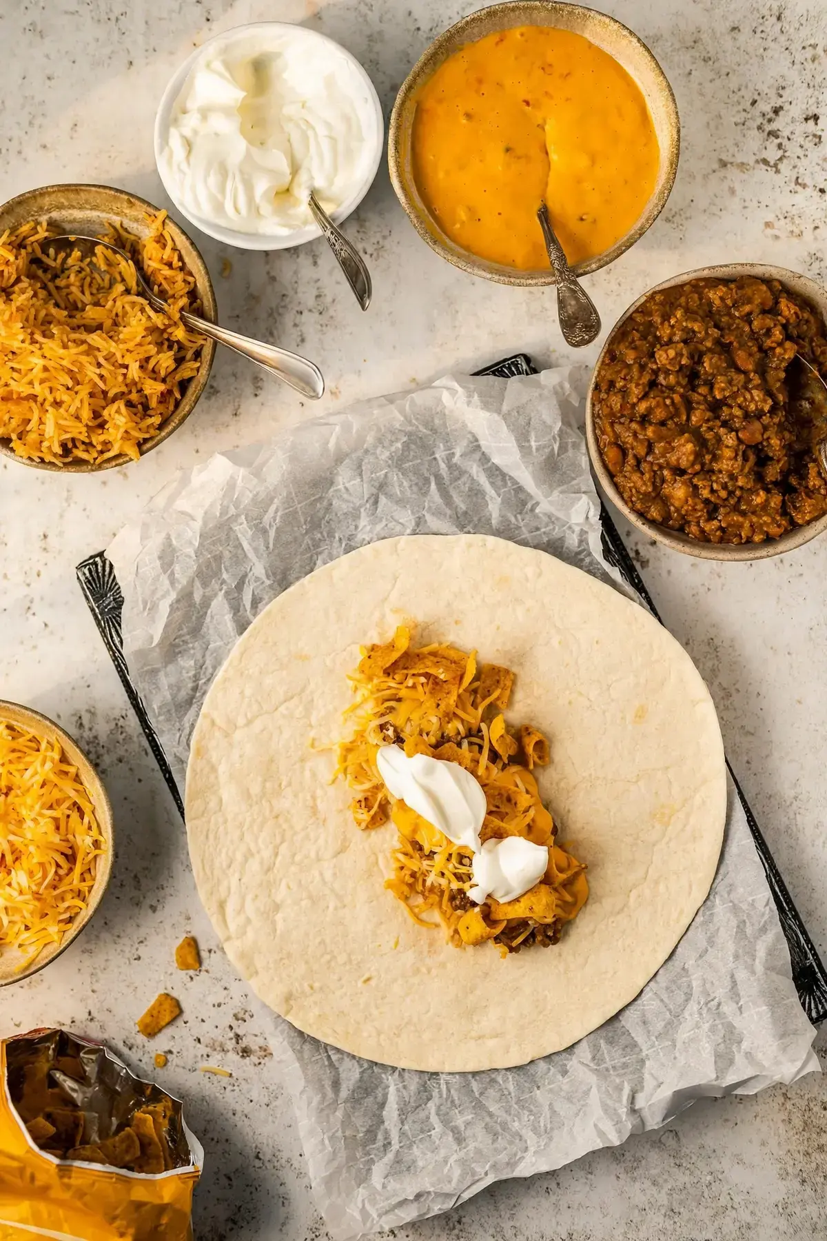 Taco Bell Beefy Melt Burrito Copycat Recipe: Crispy Fritos and Melty Cheese 26 Taco Bell Beefy Melt Burrito, How to Make a Taco Bell Beefy Melt Burrito (6 of 9)