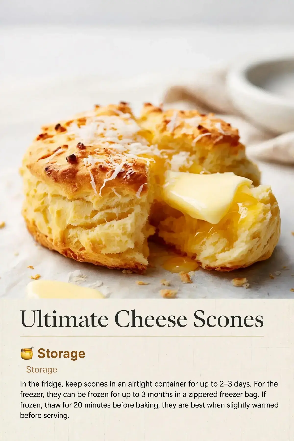 Cheese Scones: Light, Flaky, and Ready in 35 Minutes 15 Ultimate Cheese Scones, 🍯 Storage